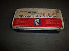 Vintage Sentinel Tins First Aid Kit Handy Bandages  