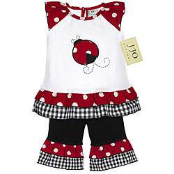 JoJo Designs Infant Girls Ladybug 2 piece Outfit  