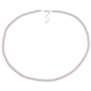  Crystale Pink Faux Pearl 26 inch Necklace Jewelry