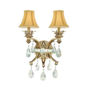  Chloe Collection Riviera Gold Candelabra 16 Wide Sconce 