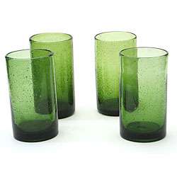 Certified International Green Bubble 17 oz Ice Tea Glasses (Set of 8 
