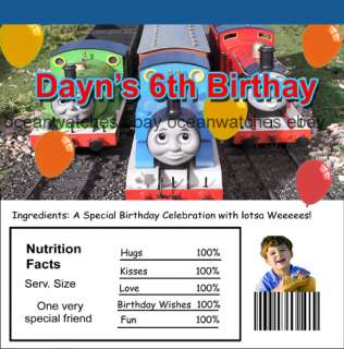 You will receive 40pcs of your Thomas the train Personalized Candy 