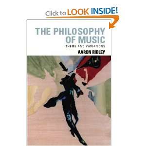 The Philosophy of Music Theme and Variations Aaron Ridley 