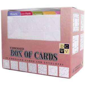  Box Of Cards With Envelopes A2 4.25X5.5   Emboss Toys & Games