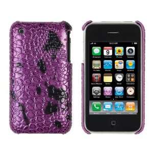  KingCase Bold Alligator Case for iPhone 3G / 3GS   Purple 