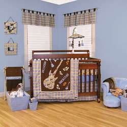 Trend Lab Rockstar 6 piece Crib Bedding Set  