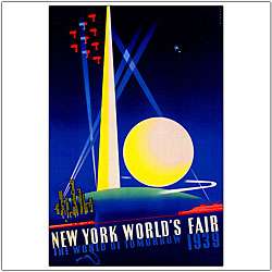 Joseph Binder New York Worlds Fair Canvas Art  