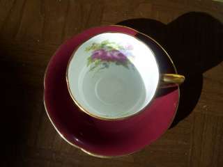 Vintage Petite Vanderwood Fine Bone China Tea Cup & Saucer, Scalloped 