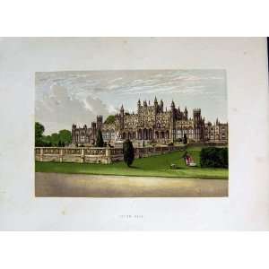    1800 View Eaton Hall Cheshire England Architecture