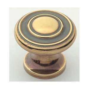  Knob   Round knob with concentric circles 1   Polished 