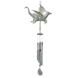 42 Handcrafted Fire Breathing Flying Dragon Wind Chime 