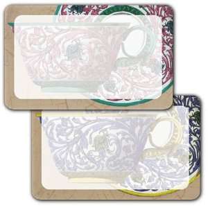  Italianate Teacups   Assorted Adhesive Labels Office 