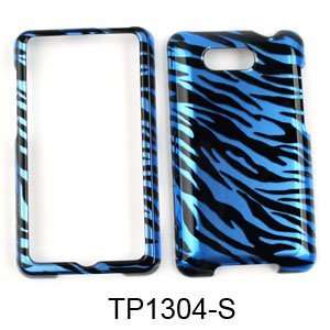  HTC Aria Transparent Design, Blue Zebra Print Hard Case 