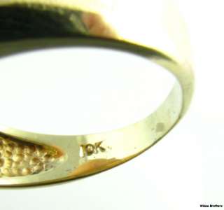   Genuine Three Diamond Wedding Band Ring   10k White Yellow Gold A++