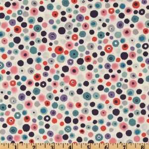   Cotton Lawn Purple/Pink/Ivory Fabric By The Yard Arts, Crafts