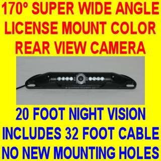 LICENSE MOUNT COLOR CCD REAR VIEW BACKUP CAMERA TAG  