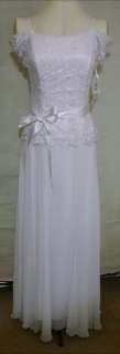 JESSICA McCLINTOCK White Wedding Dress Gown NWT Size 8  