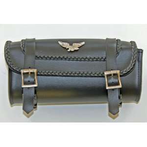  Motorcycle Tool Bag with Silver Eagle and Quick Release 