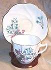 Staffordshire English Castle Bone China Cup & Saucer  