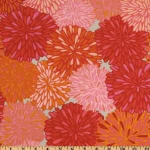 com 54 Wide Valori Wells Wrenly Voile Bloom Mandarin Orange Fabric 