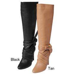 Journee Collection Womens Woodsx 61 Knotted Knee high Boots 