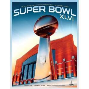  Mounted Memories 2012 Super Bowl XLVI 36 x 48 Canvas 