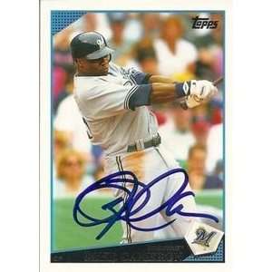 Boston Red Sox Mike Cameron Signed 2009 Topps Card  Sports 