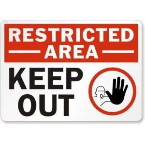  Restricted Area Keep Out (with extended hand graphic 