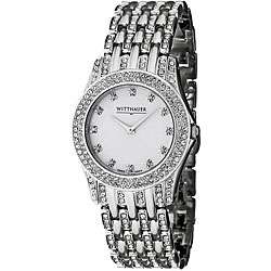 Wittnauer Crystal Mens Stainless Steel Watch  