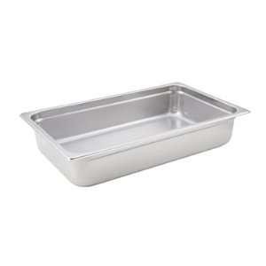  Stainless Steel Full Size Anti Jamming Steam Table Pan   4 
