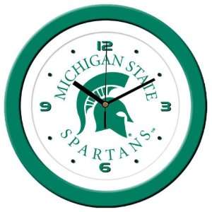  Michigan State University Spartans Wall Clock Sports 