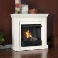 Vienna Antique White Electric Fireplace with Remote  