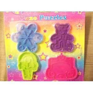 Lisa Frank Party Favors ~ Set of 4 Maze Puzzles