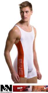 Mens Sports N2N Bodywear R6 GALAXY WRESTLER   White  