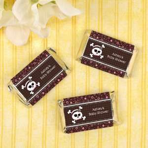   Skull   20 Personalized Mini Candy Bar Wrapper Sticker Labels Baby