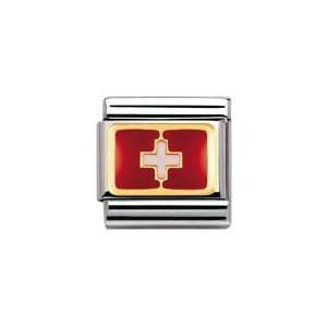  Composable Classic EUROPE FLAG in stainless steel , enamel 