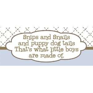   Snips and Snails and Puppy Dog Tails Canvas Reproduction