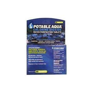  Potable Aqua Chlorine Dioxide Water Purification Tablets 20 Tablets 