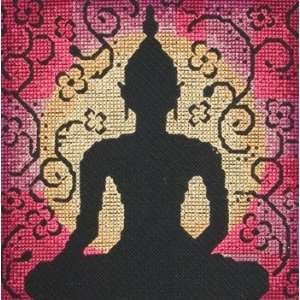    Buddha Silhouette   Counted Cross Stitch Kit Arts, Crafts & Sewing