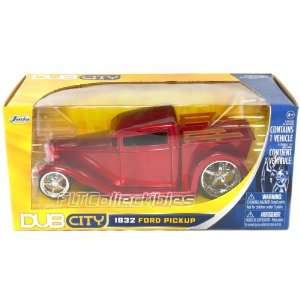    Jada 1932 Ford Pickup 1/24 Scale DUB City (Red) Toys & Games