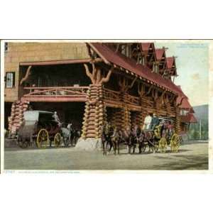   Park WY   Stages at Old Faithful Inn 1900 1909