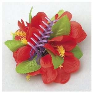  Red Flower Bulldog Hair Clip Toys & Games