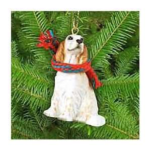  English Setter with Scarf Christmas Ornament