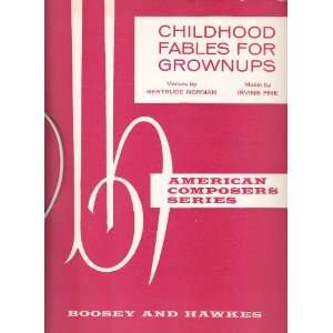  Childhood Fables for Grownups (American Composers Series 