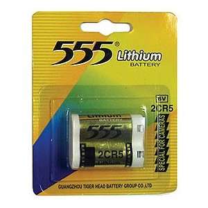   555 Batteries 2CR5 6 Volt Lithium Camera Battery Electronics