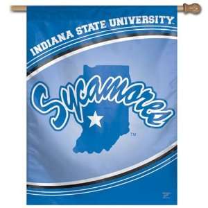  Indiana State Sycamores Flag   Vertical 27X37 Outdoor House 