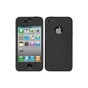  Cellet SKIN   Black Carbon Fiber Design For Apple iPhone 4 