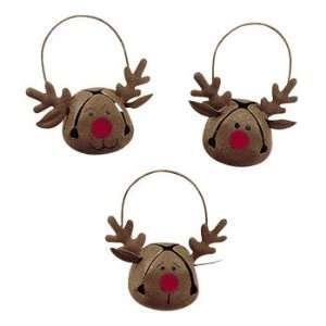  Jingle Bell Reindeer Ornaments   Party Decorations 