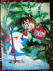 vintage ussr ukrainian original postcard 1975 happy new year santa