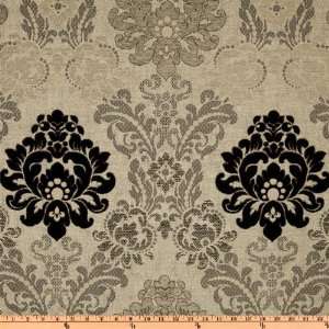   Chenille Jacquard Grey/Black Fabric By The Yard Arts, Crafts & Sewing